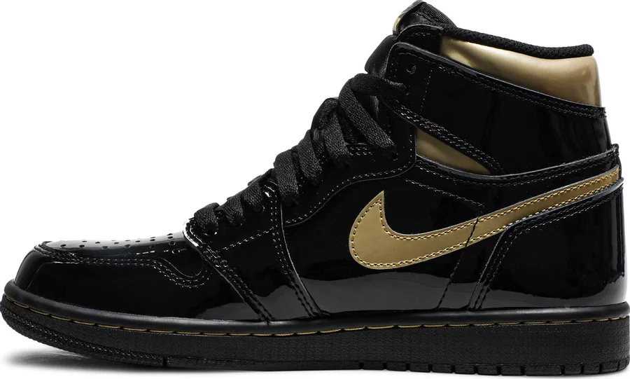 Jordan 1 Retro High Black Metallic Gold (2020) - Image 2