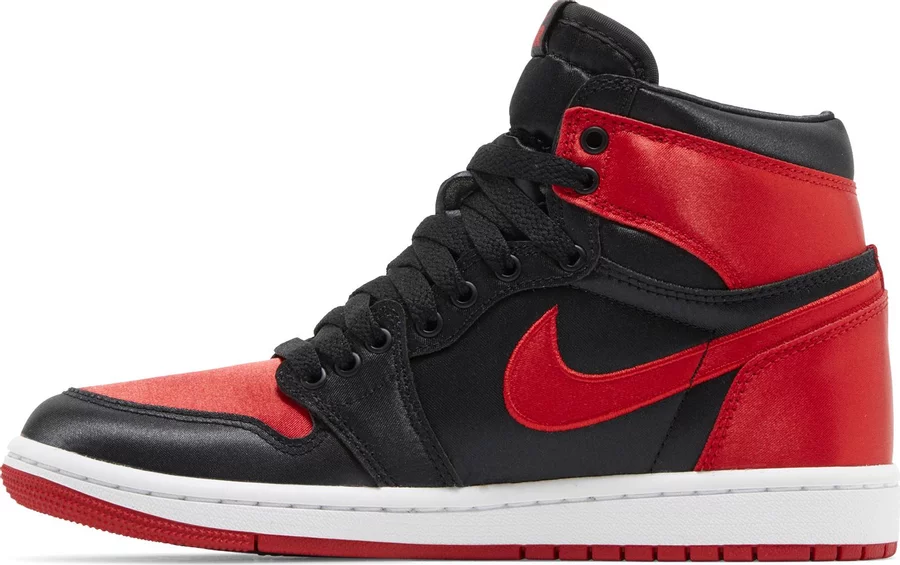 Jordan 1 Retro High OG Satin Bred (Women's) - Image 2