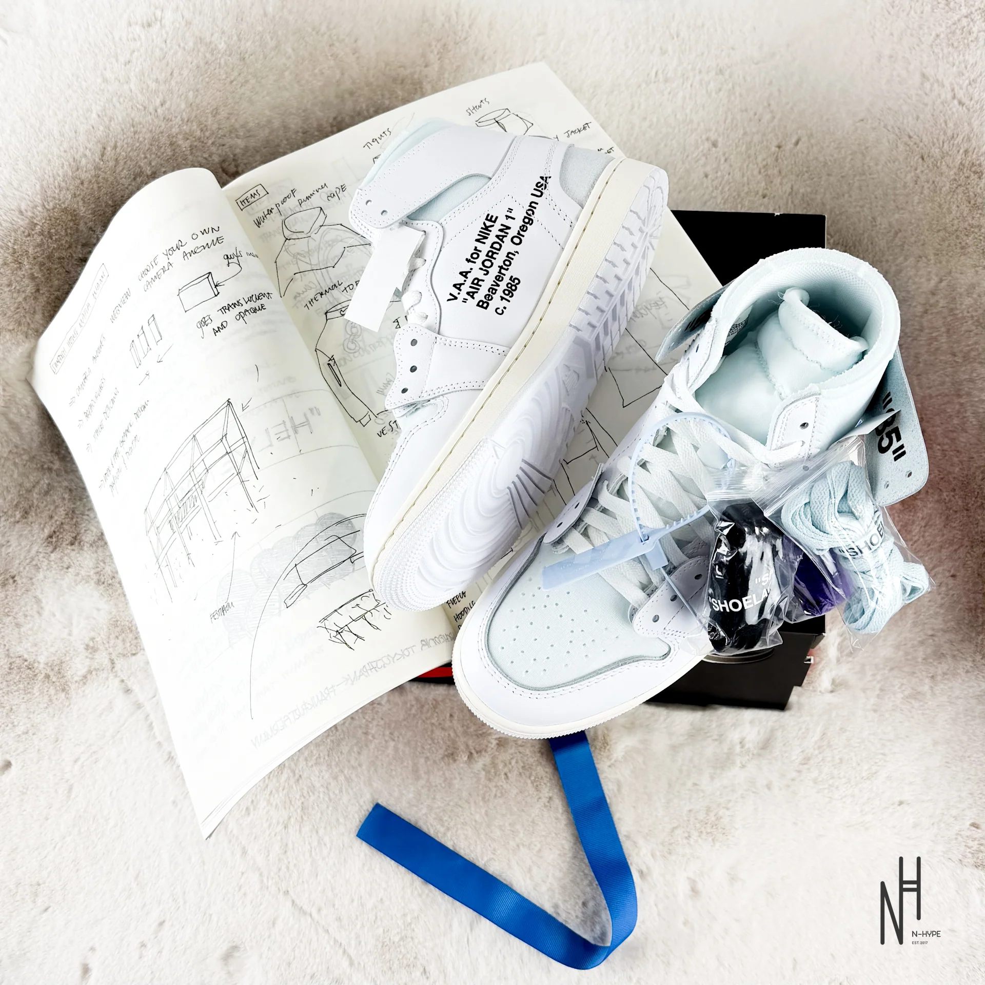 Jordan 1 Retro High Virgil Abloh Archive Alaska - Image 11