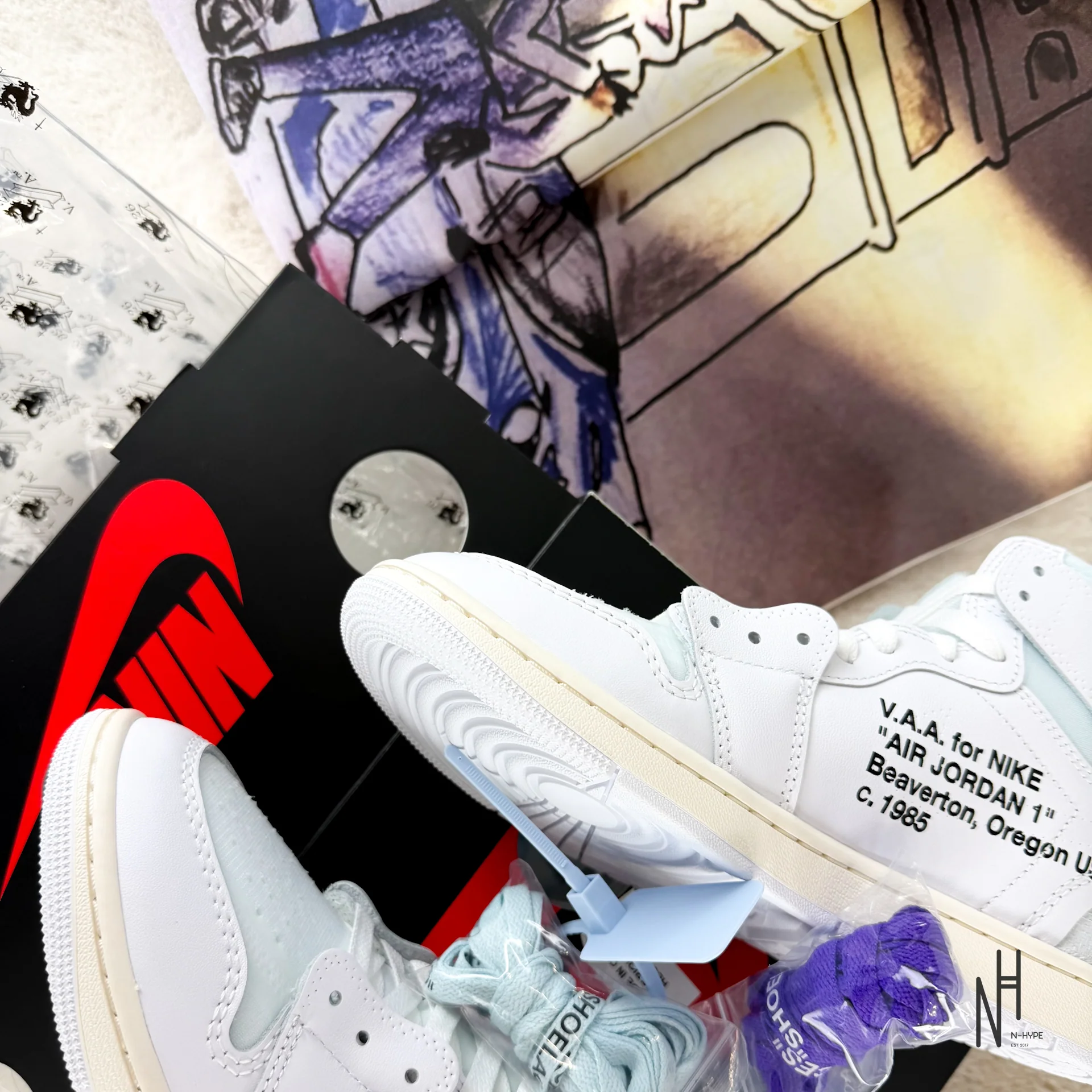 Jordan 1 Retro High Virgil Abloh Archive Alaska - Image 12