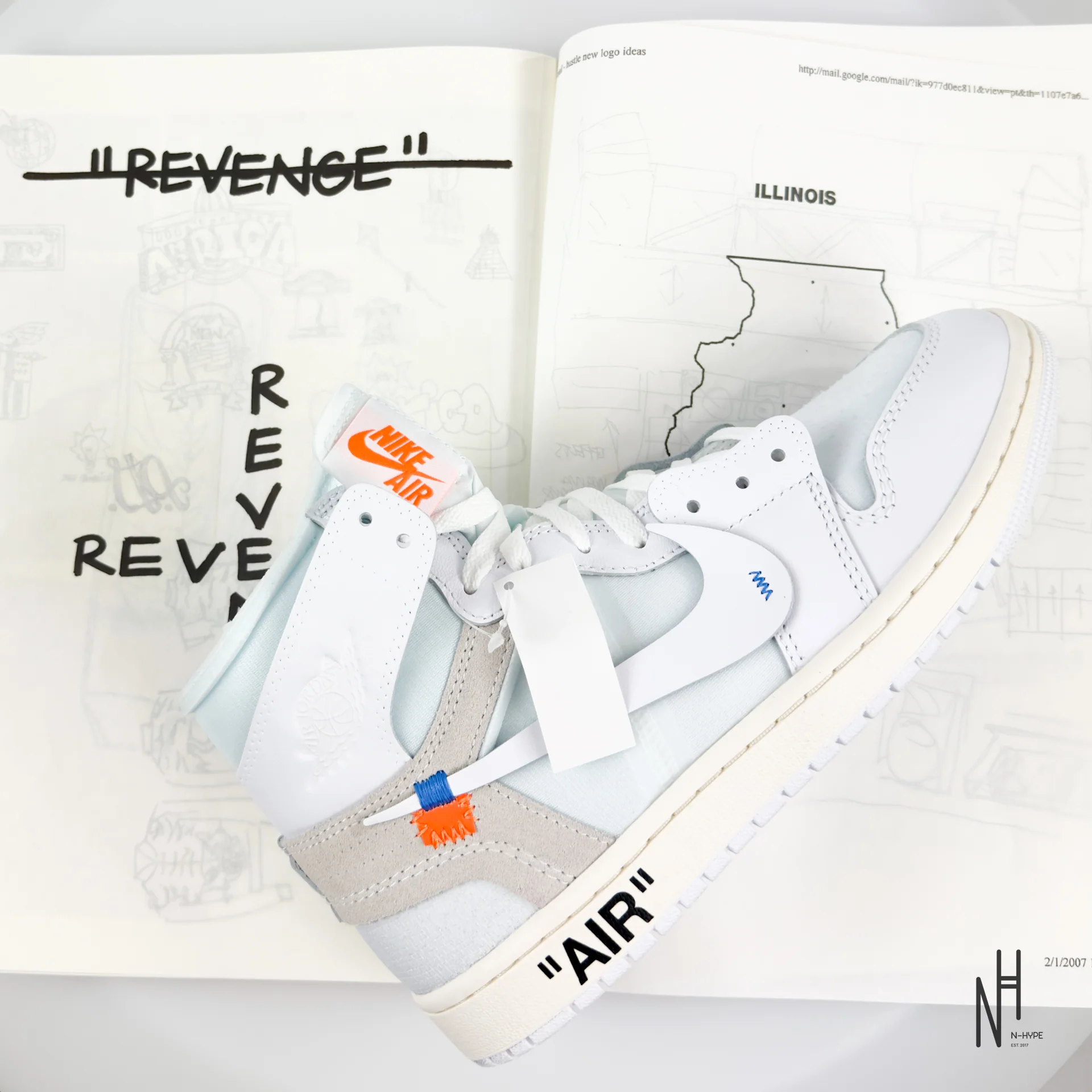Jordan 1 Retro High Virgil Abloh Archive Alaska - Image 15