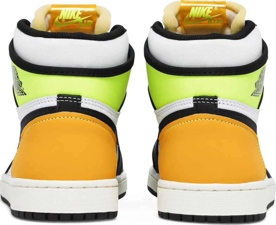 Jordan 1 Retro High White Black Volt University Gold - Image 3