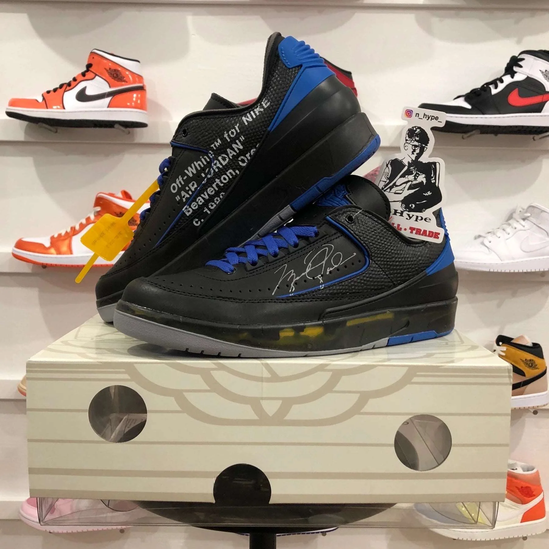 Jordan 2 Retro Low SP Off-White Black Blue - Image 5