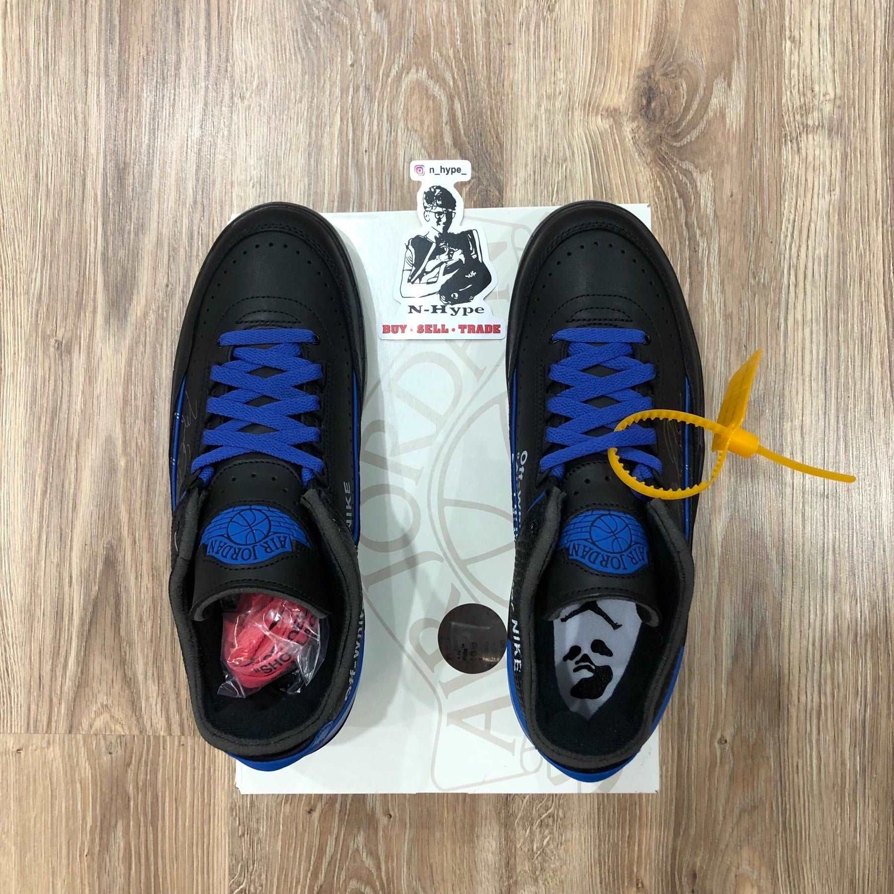 Jordan 2 Retro Low SP Off-White Black Blue - Image 6