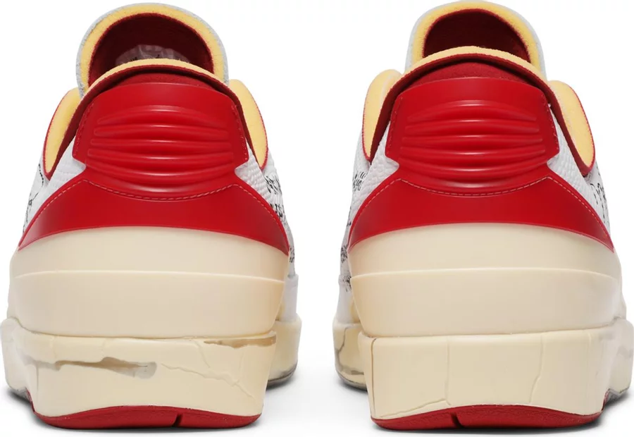 Jordan 2 Retro Low SP Off-White White Red - Image 3