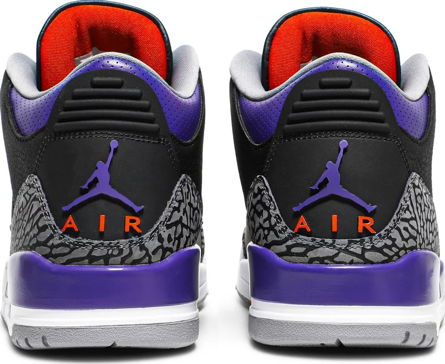 Jordan 3 Retro Black Court Purple - Image 3