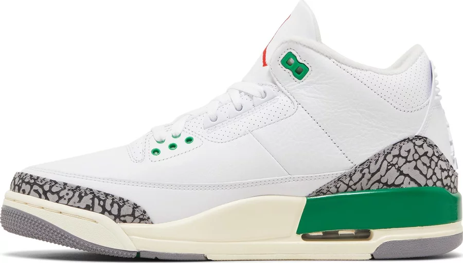 Jordan 3 Retro Lucky Green (Women's) - Image 2