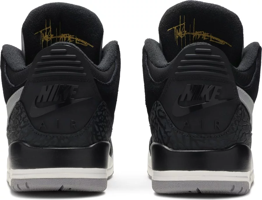 Jordan 3 Retro Tinker Black Cement Gold - Image 3