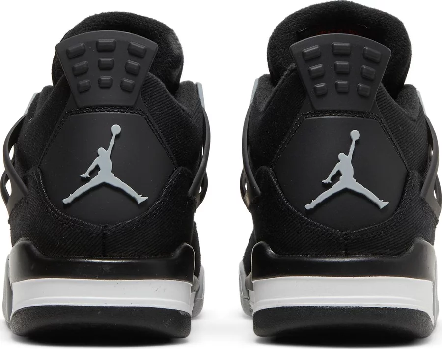 Jordan 4 Retro Black Canvas (GS) - Image 3