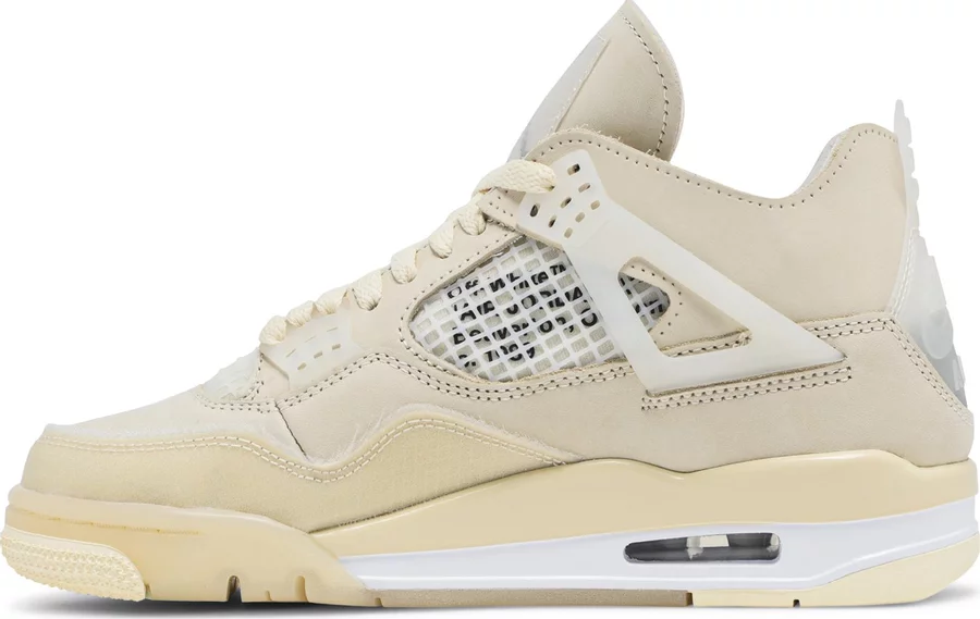 Jordan 4 Retro Off-White Sail (Women's) - Image 2