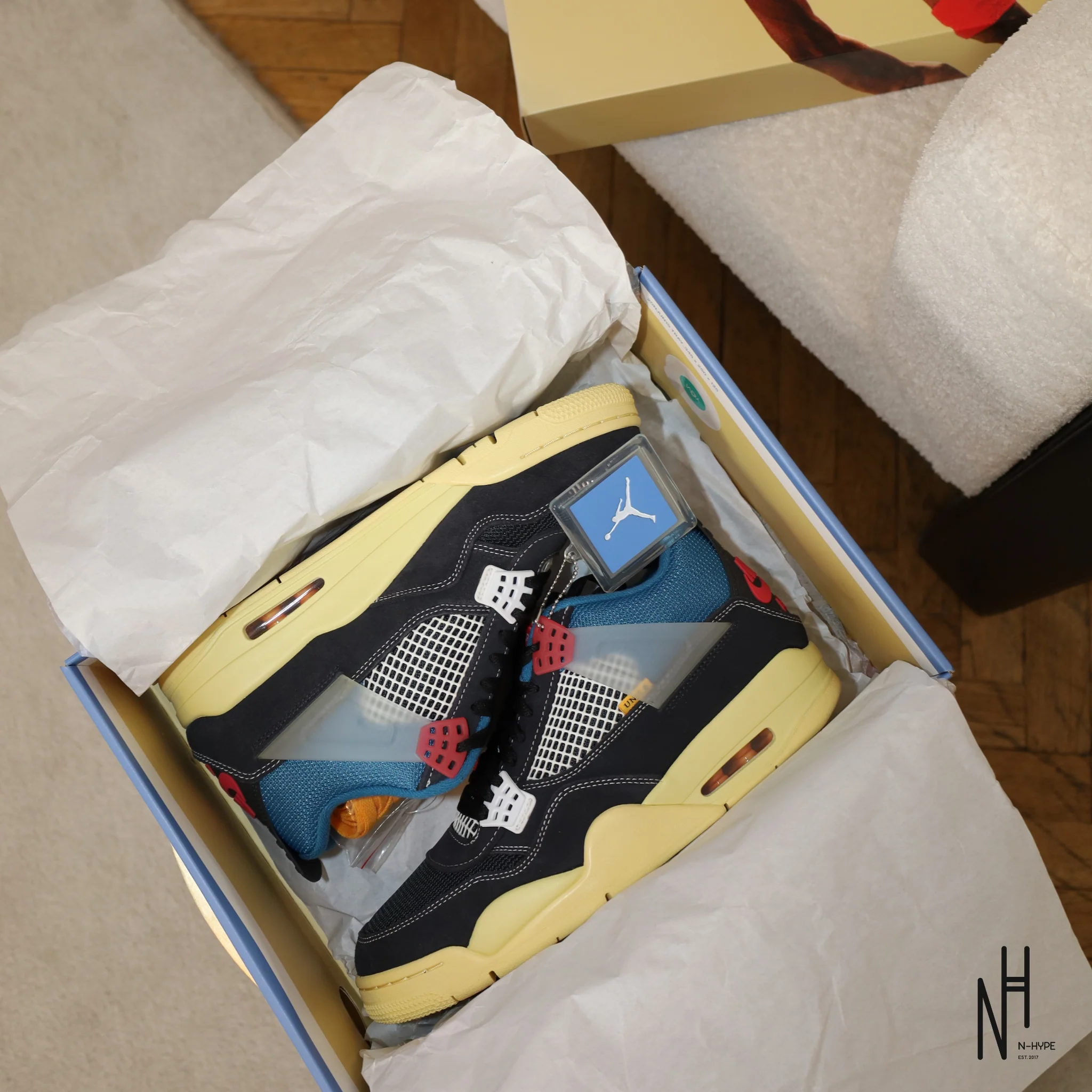 Jordan 4 Retro Union Off Noir - Image 4