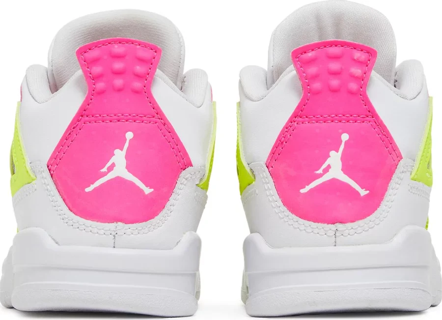 Jordan 4 Retro White Lemon Pink (PS) - Image 3