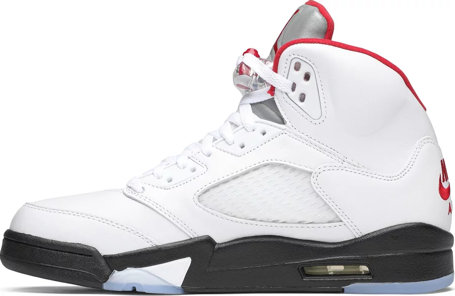 Jordan 5 Retro Fire Red Silver Tongue (2020) - Image 2