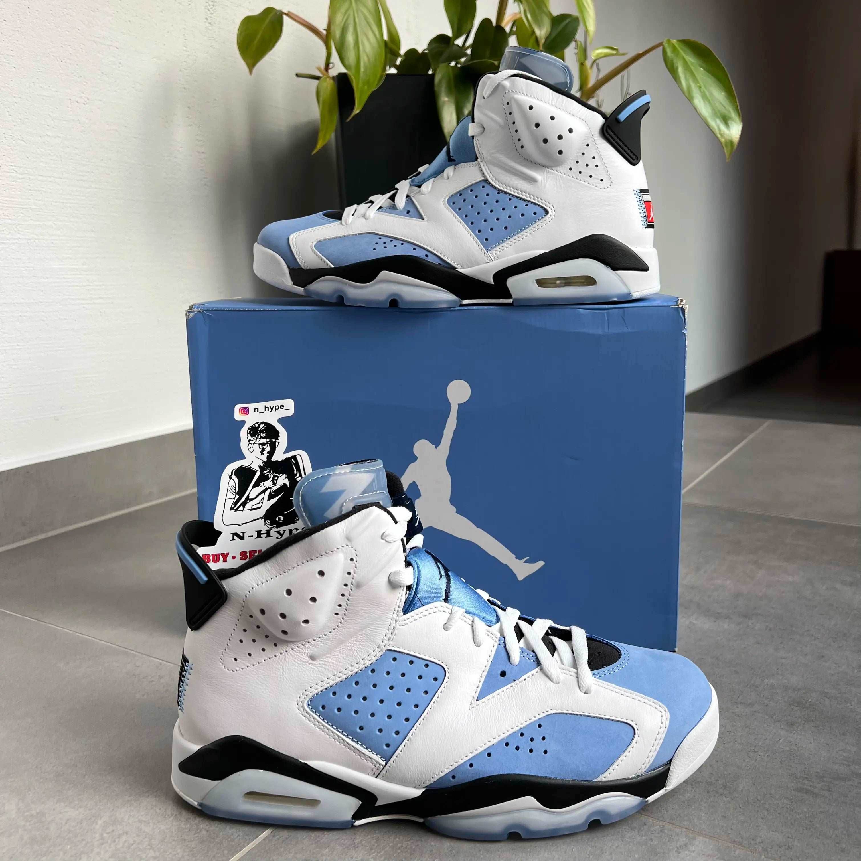 Jordan 6 Retro UNC White - Image 4