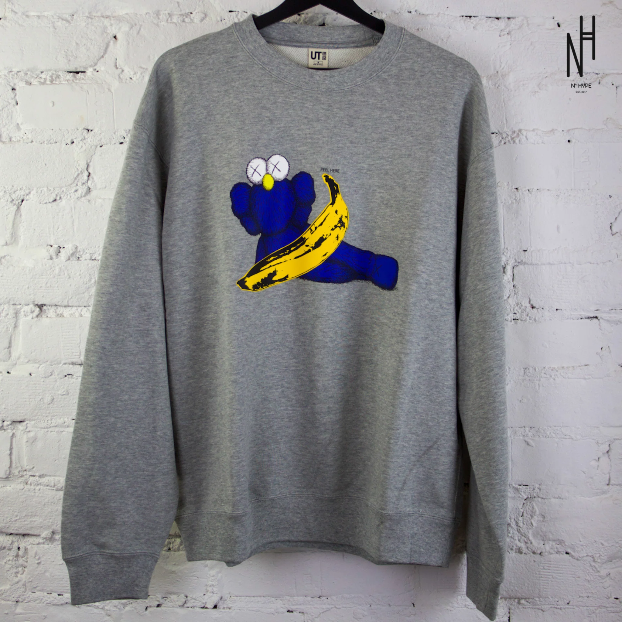 KAWS Uniqlo x Andy Warhol Banana Graphic Sweatshirt - Image 3
