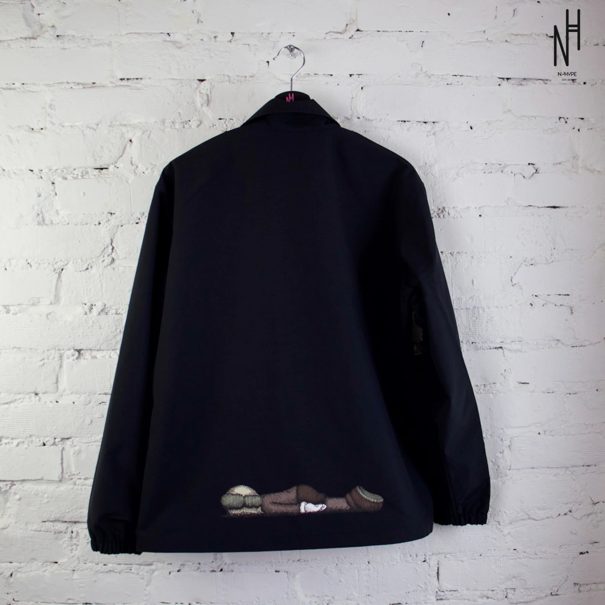 KAWS Uniqlo x Andy Warhol Coach Jacket Black - Image 6