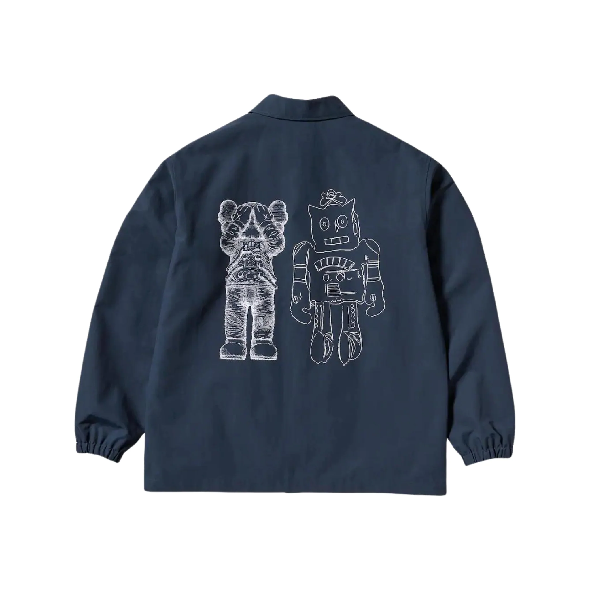 KAWS Uniqlo x Andy Warhol Coach Jacket Navy - Image 2