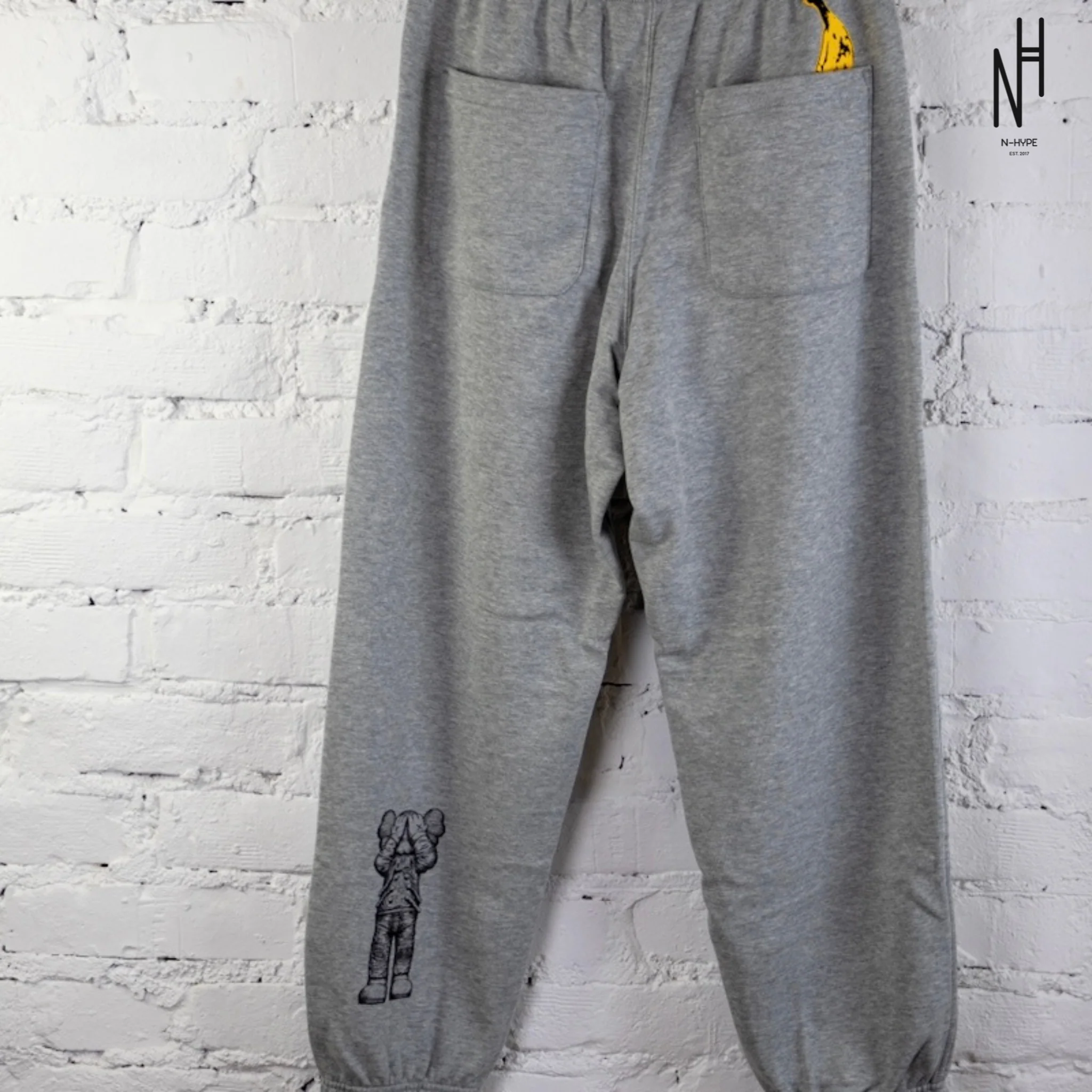 KAWS Uniqlo x Andy Warhol Joggers Grey - Image 4