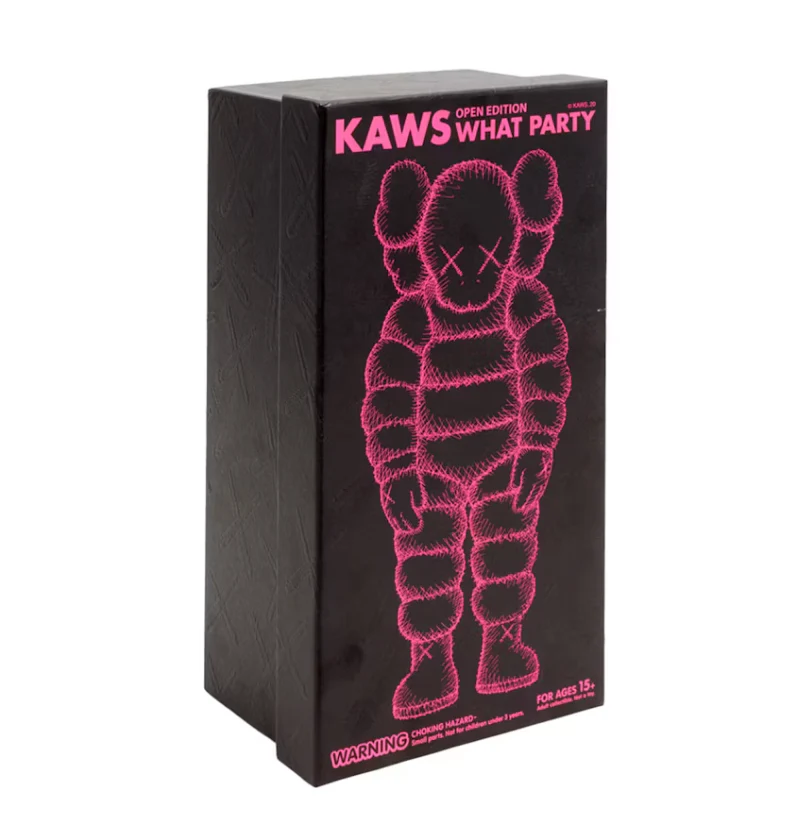 KAWS What Party Vinyl Figure Pink - Image 2