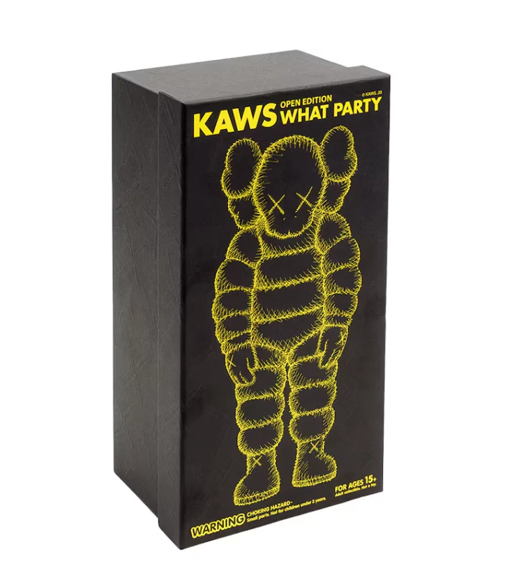 KAWS What Party Vinyl Figure Yellow - Image 2