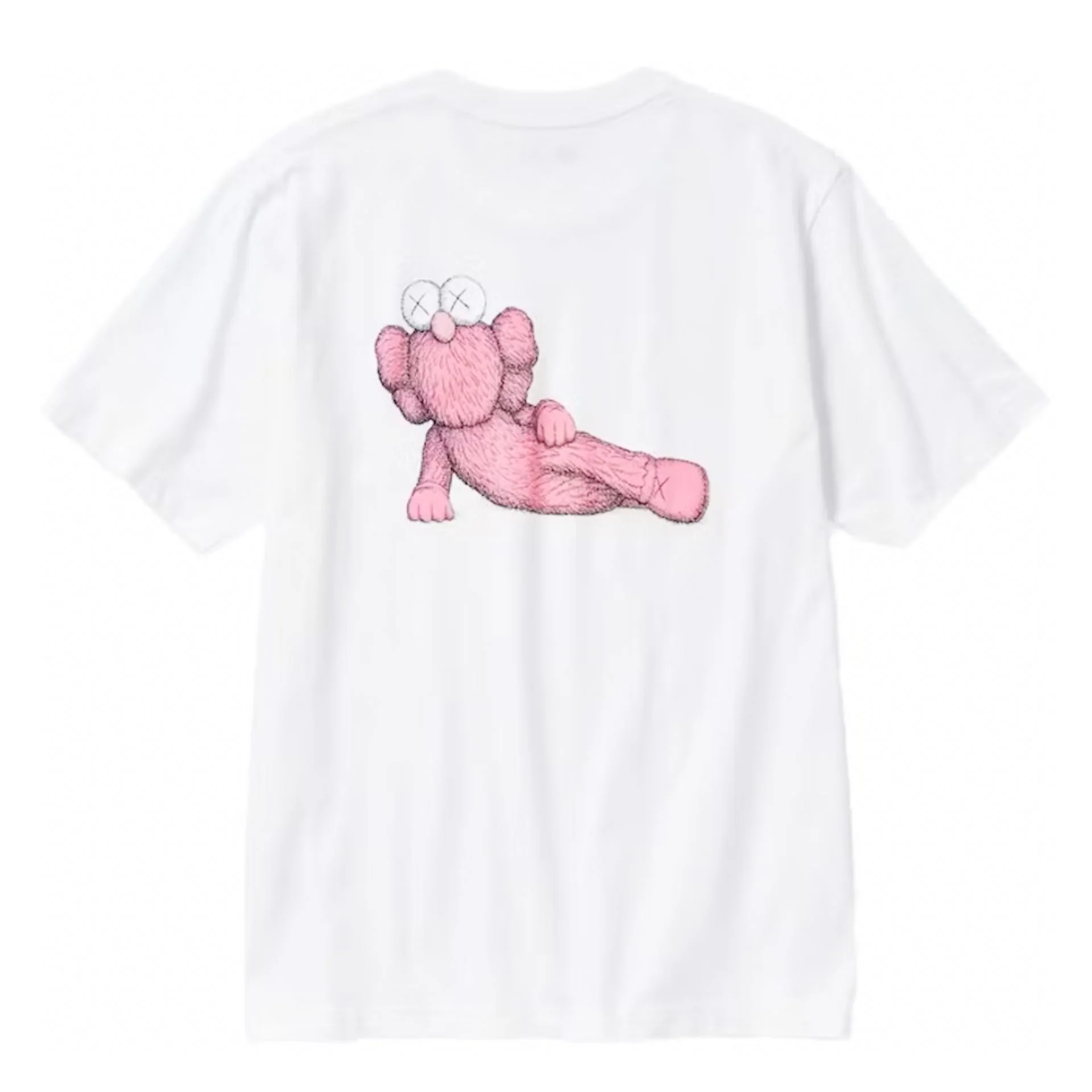 Kaws x Uniqlo UT Short Sleeve Graphic T-shirt White / Pink - Image 2