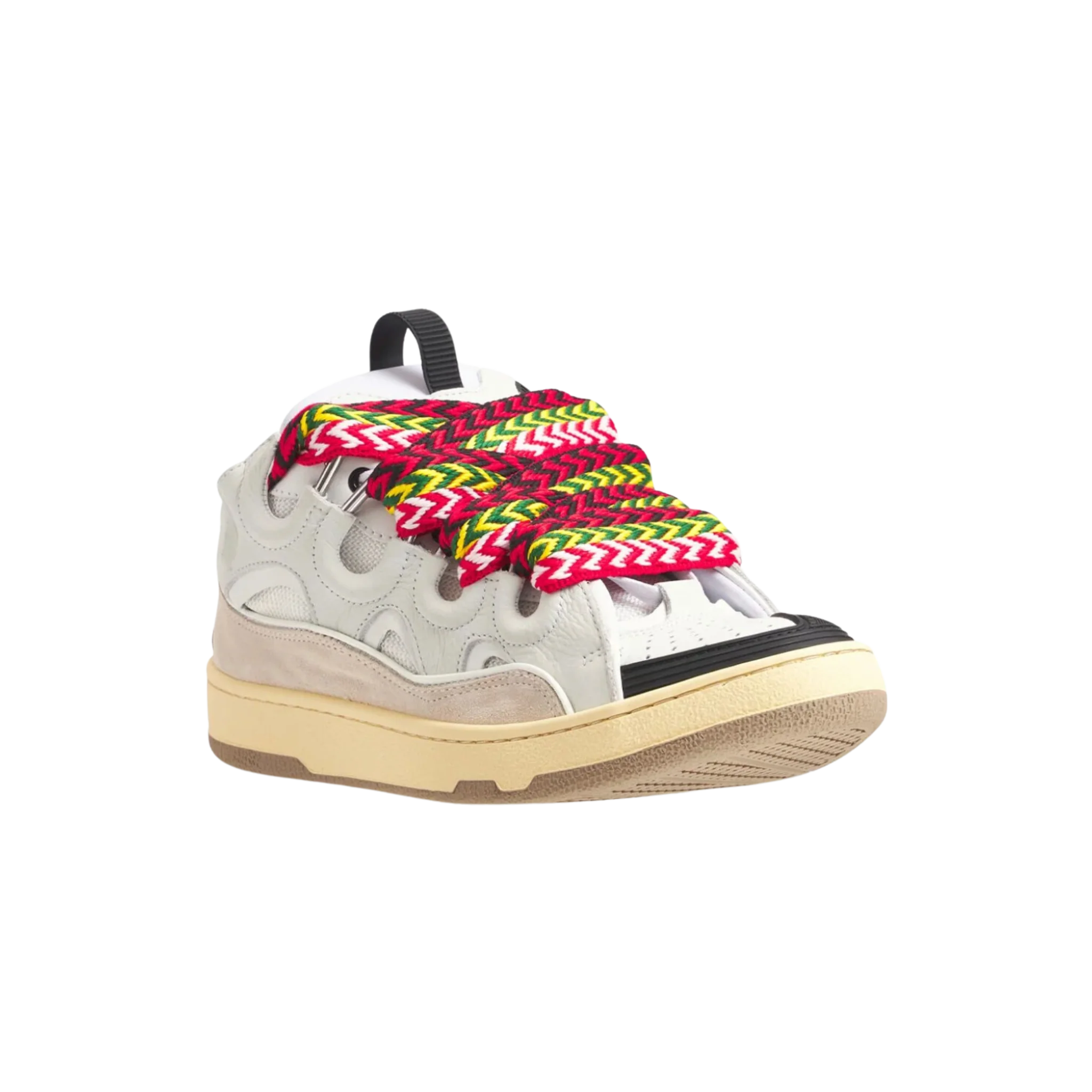 Lanvin Curb Leather White Sneakers - Image 2
