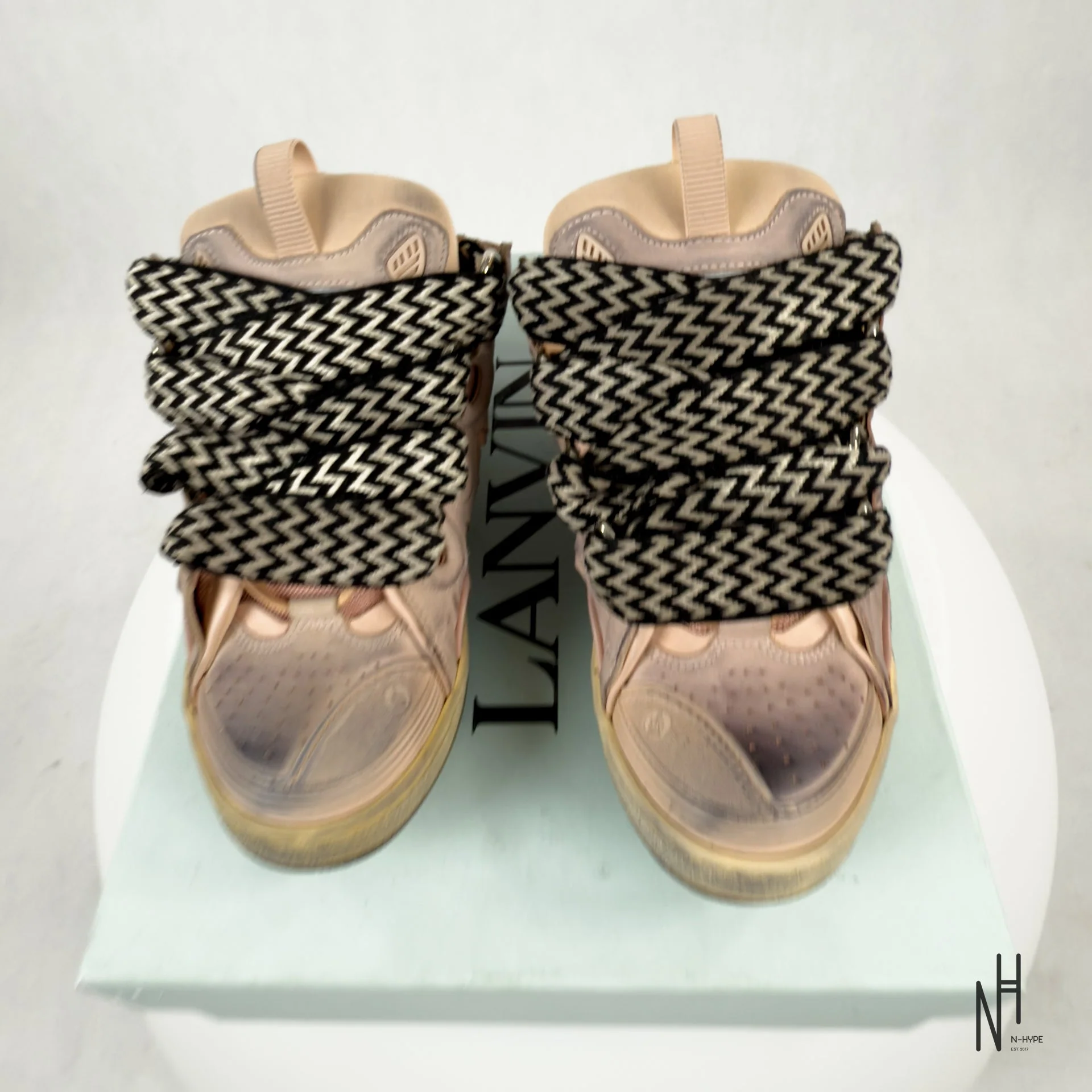 Lanvin Curb Sneakers Vintage Pink - Image 4