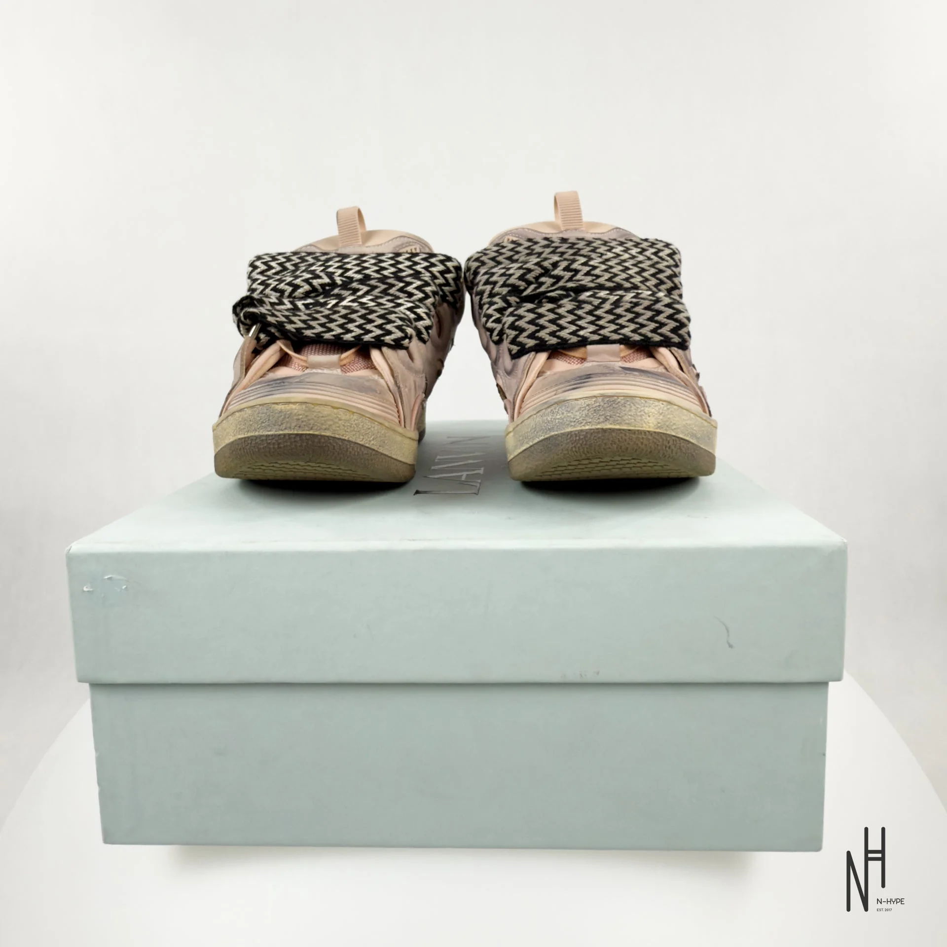 Lanvin Curb Sneakers Vintage Pink - Image 6