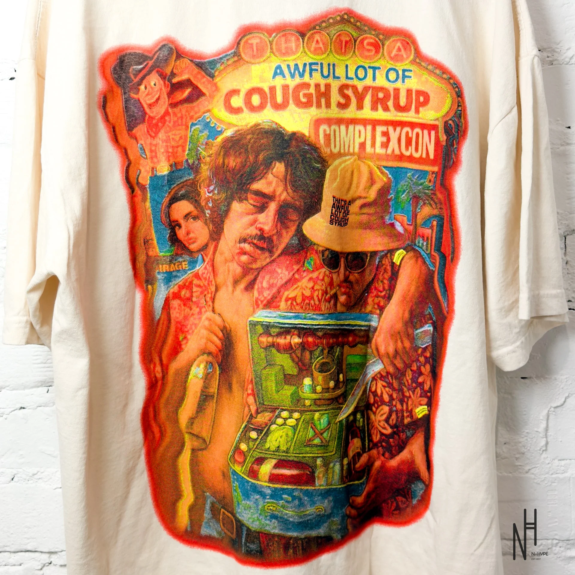Las Vegas Cough Syrup ComplexCon Tee White - Image 4