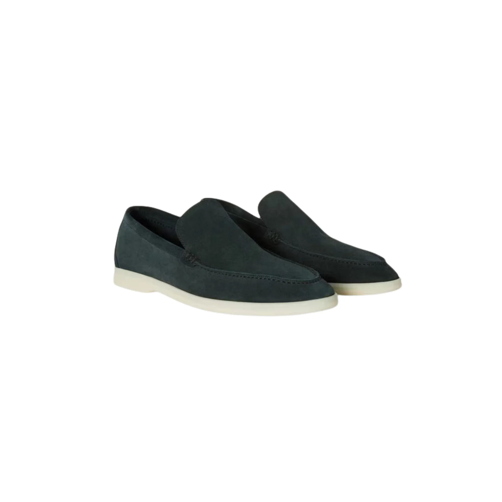 Loro Piana Summer Walk Loafers Dark Green - Image 2