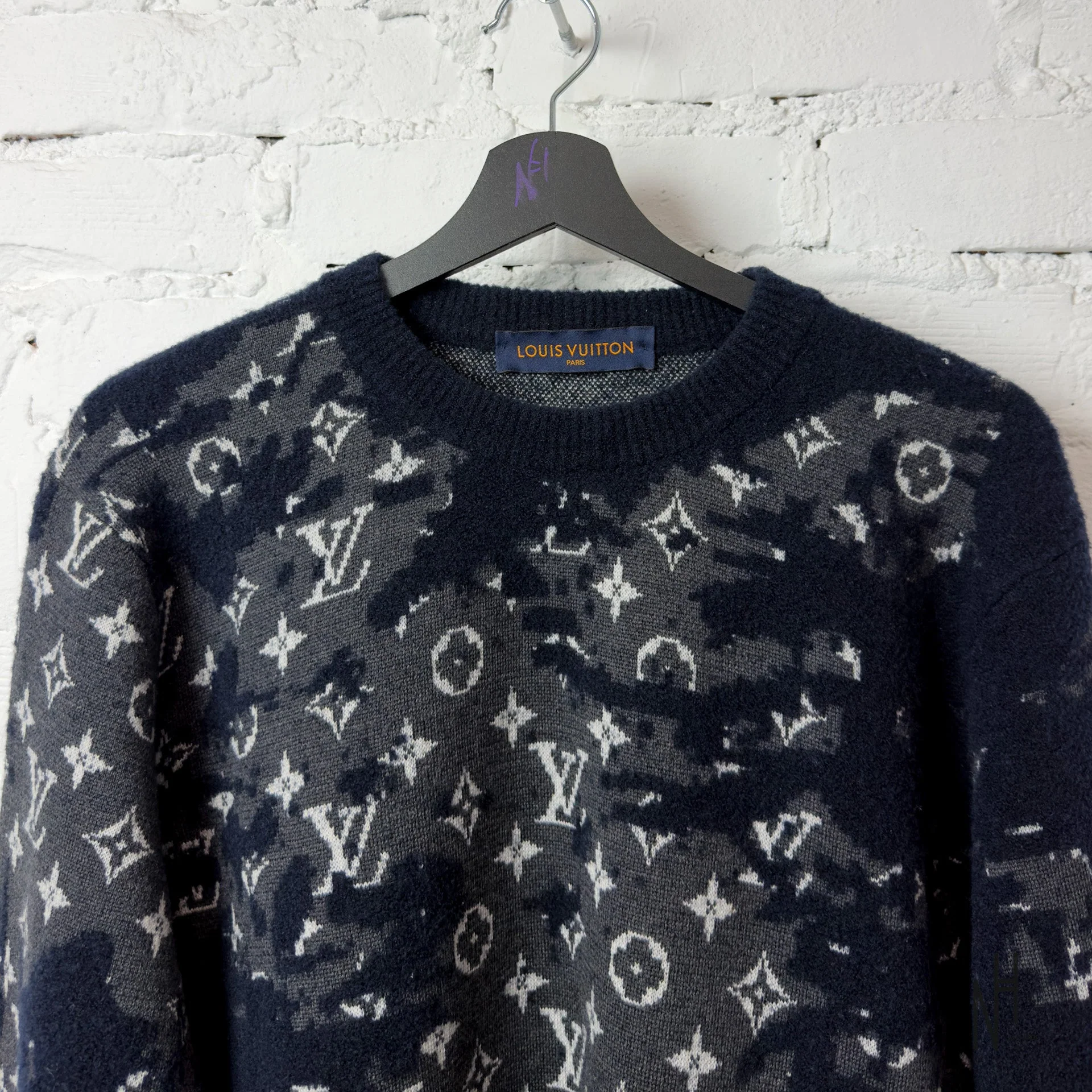 Louis Vuitton Camo Wool Crewneck - Image 2