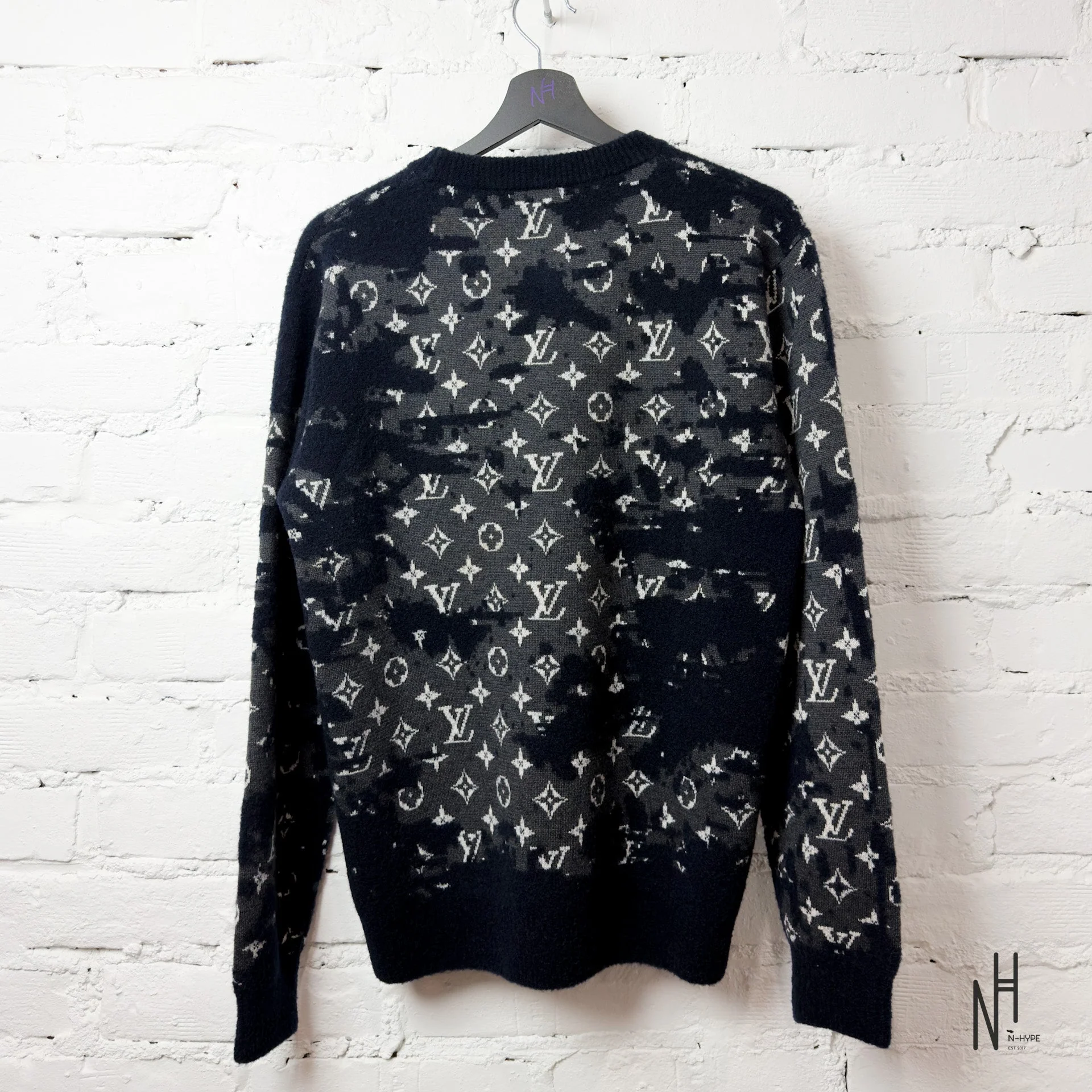 Louis Vuitton Camo Wool Crewneck - Image 3