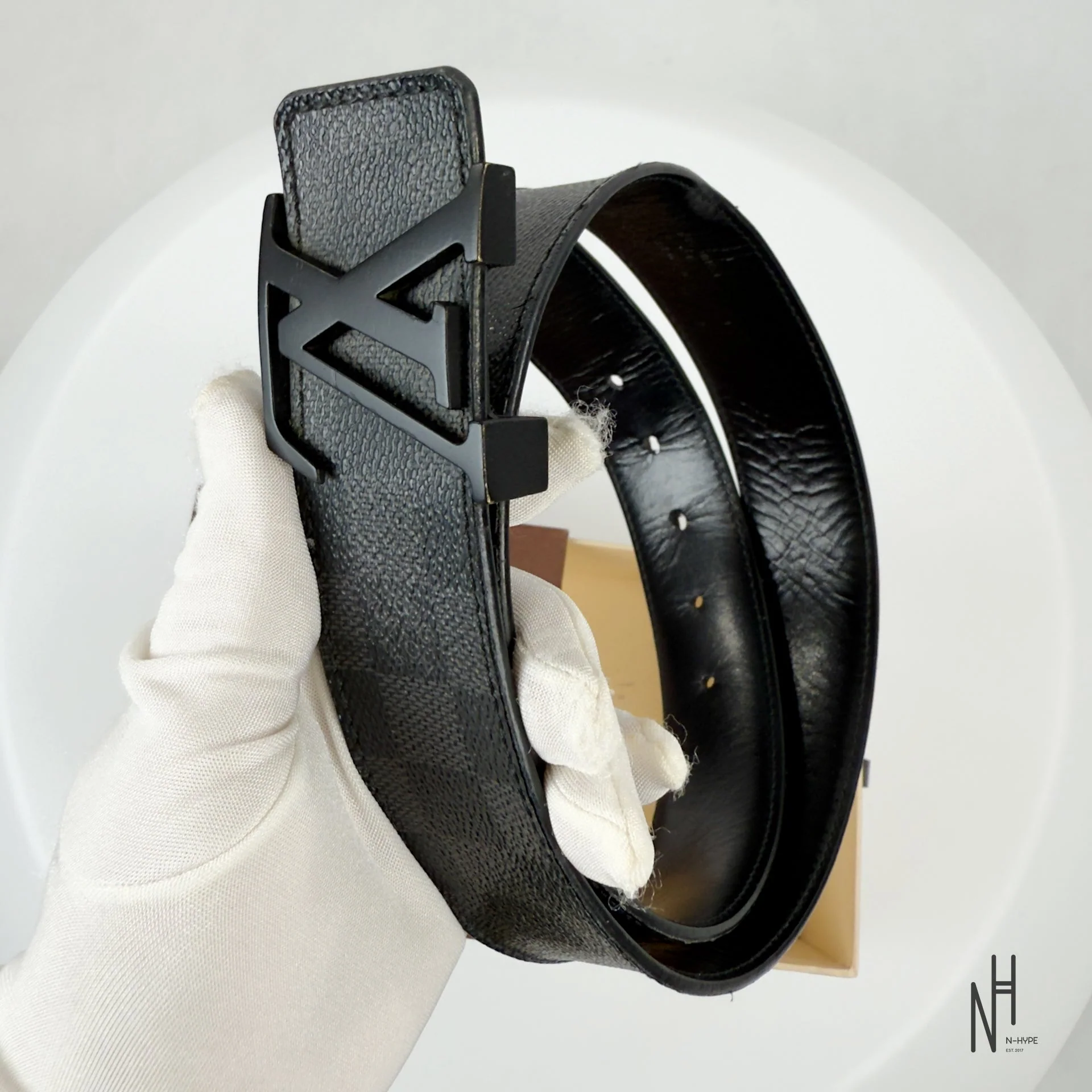 Louis Vuitton Damier Graphite Belt - Image 5