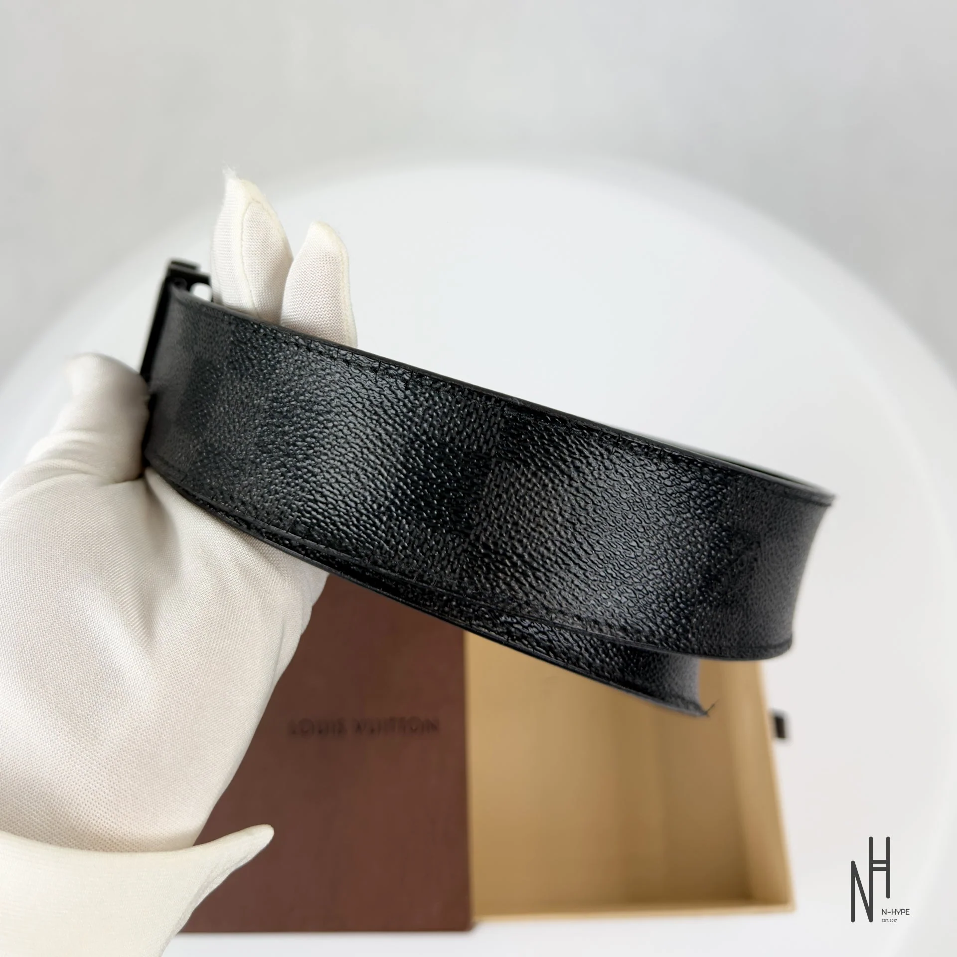 Louis Vuitton Damier Graphite Belt - Image 6