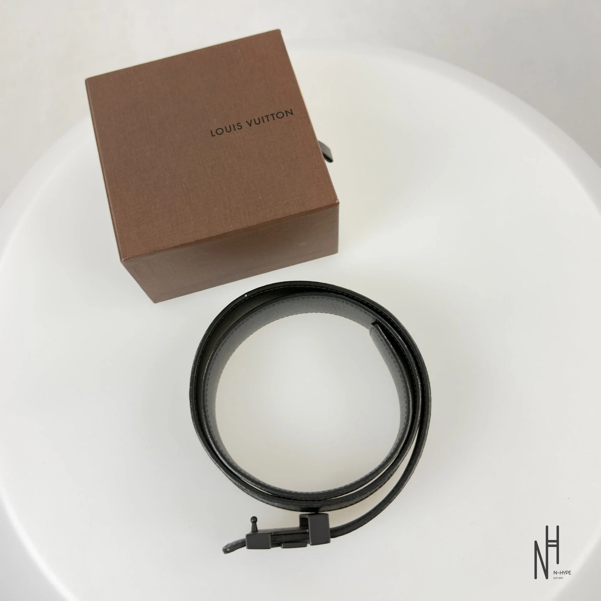 Louis Vuitton Damier Graphite Belt - Image 4