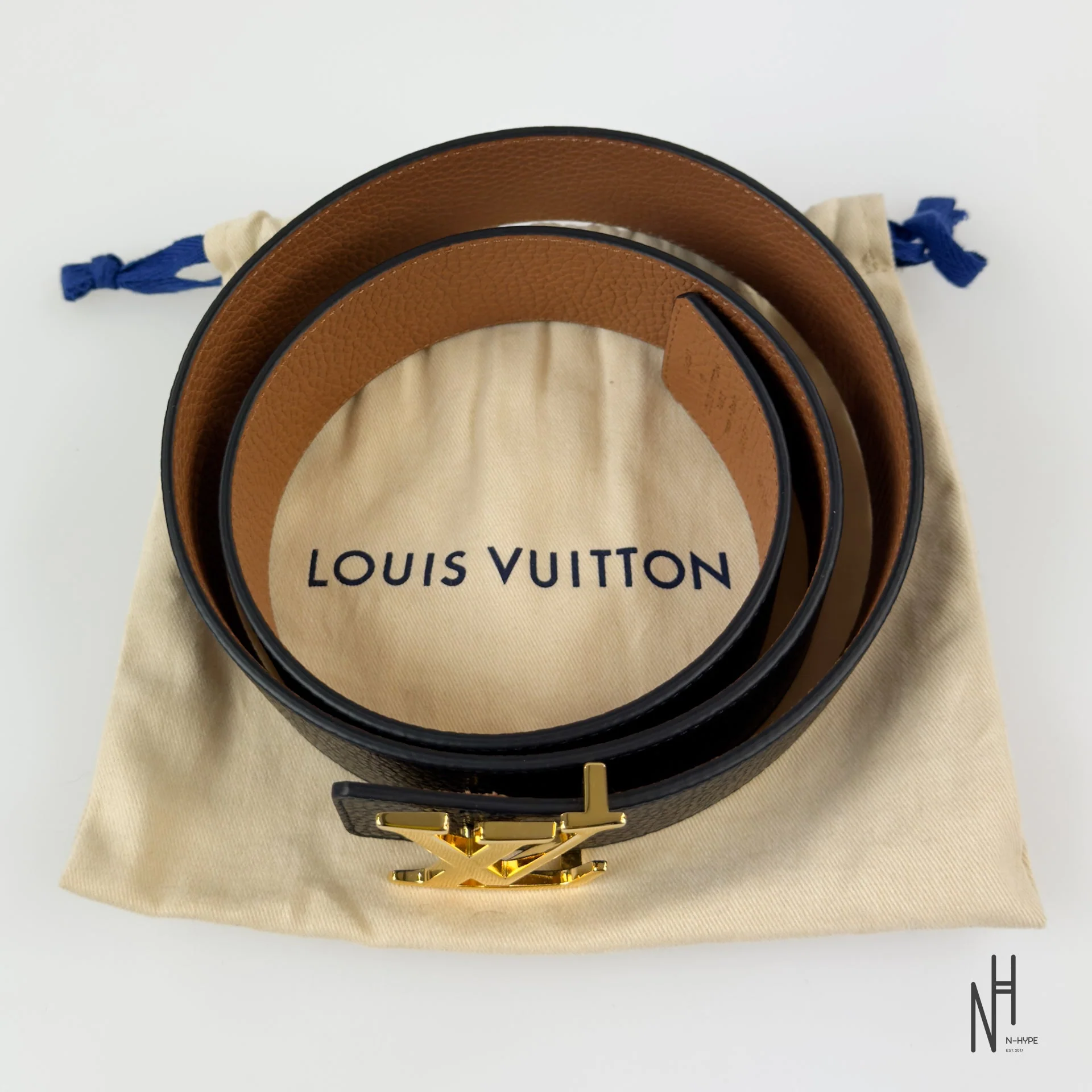 Louis Vuitton Initials 40MM Reversible  Taurillon Leather Black / Brown - Image 3