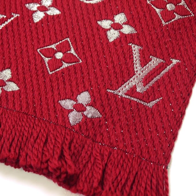 Louis Vuitton Logomania Scarf Red - Image 3