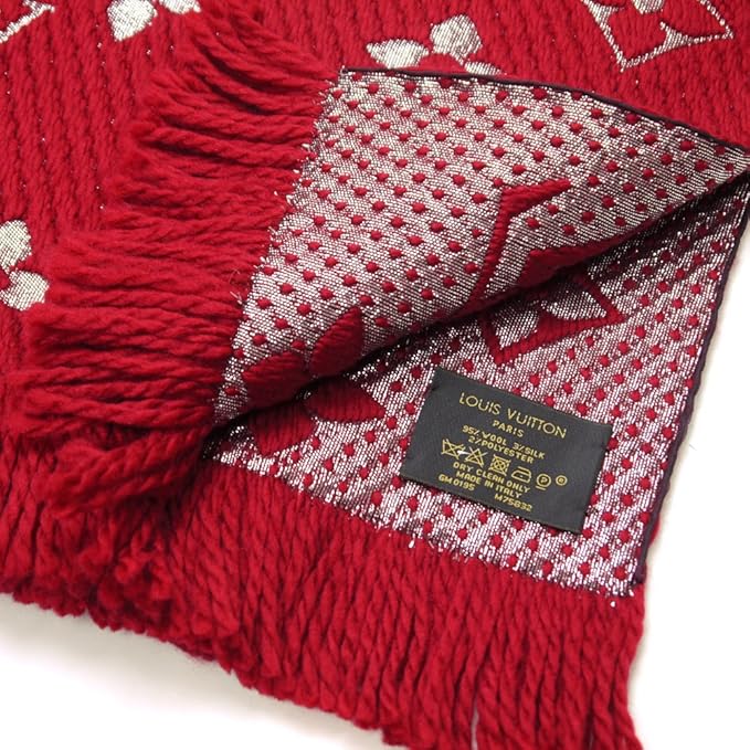 Louis Vuitton Logomania Scarf Red - Image 4