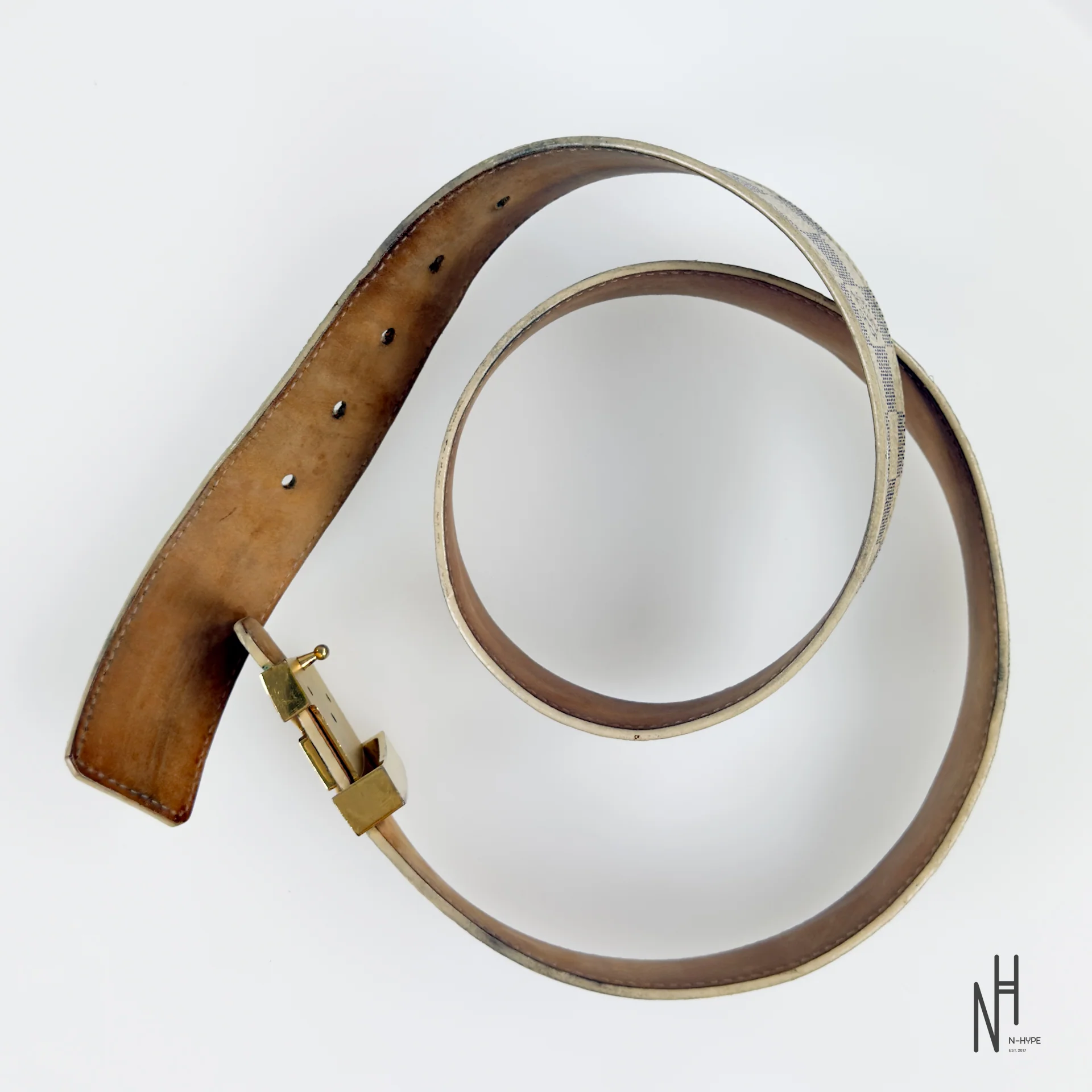 Louis Vuitton LV Damier Azur Belt - Image 5