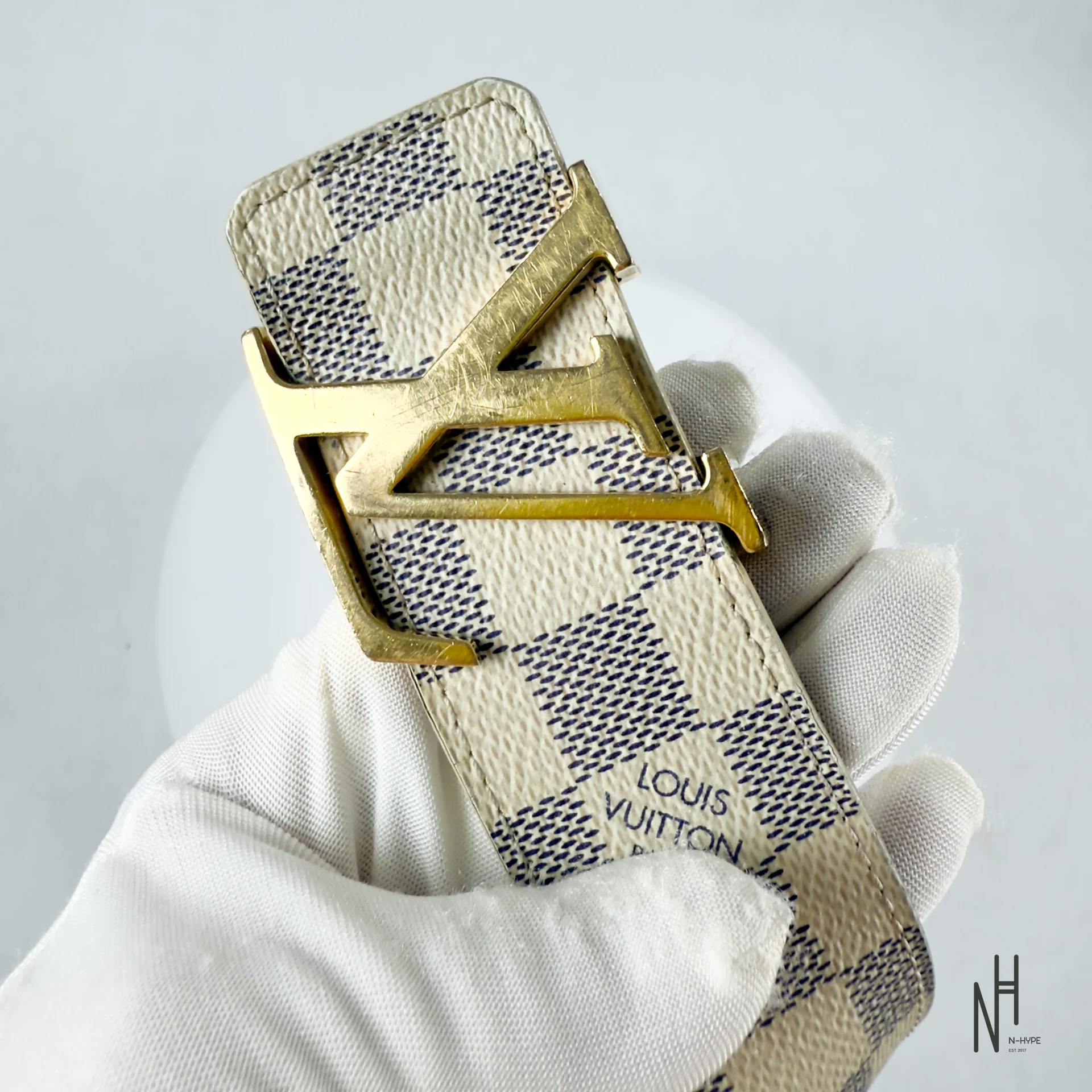 Louis Vuitton LV Damier Azur Belt - Image 7