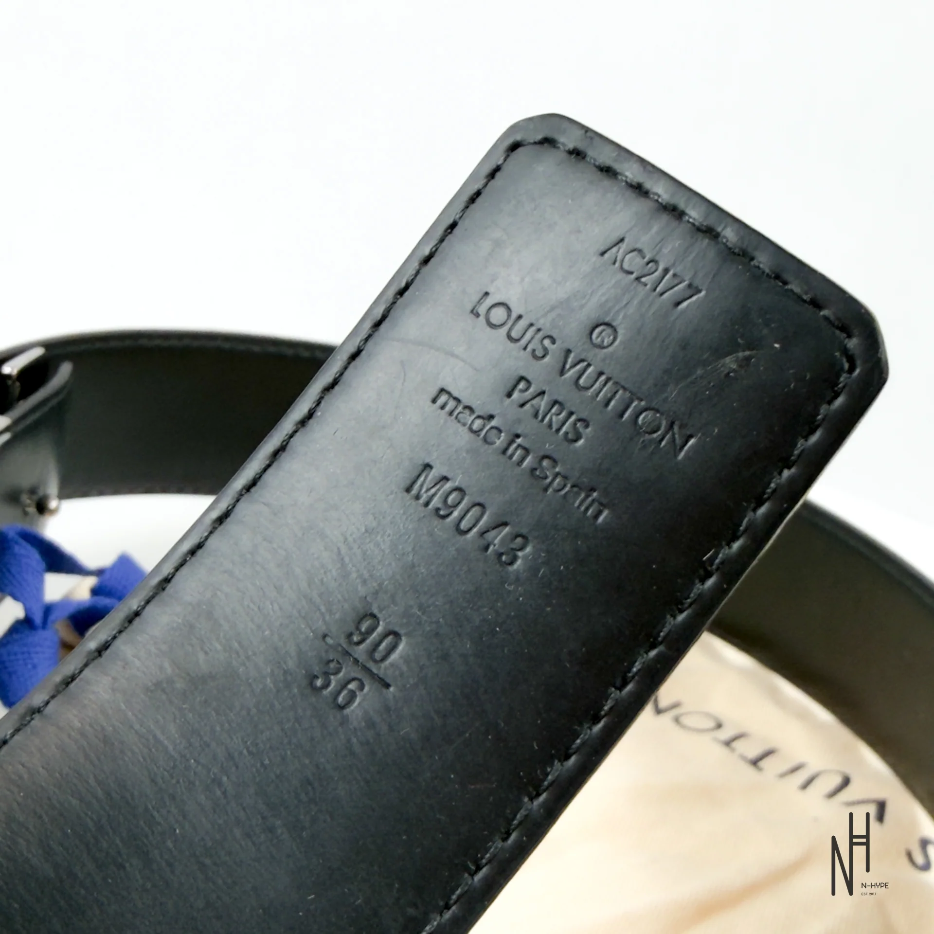Louis Vuitton LV Initiales Reversible Belt Monogram Black - Image 5