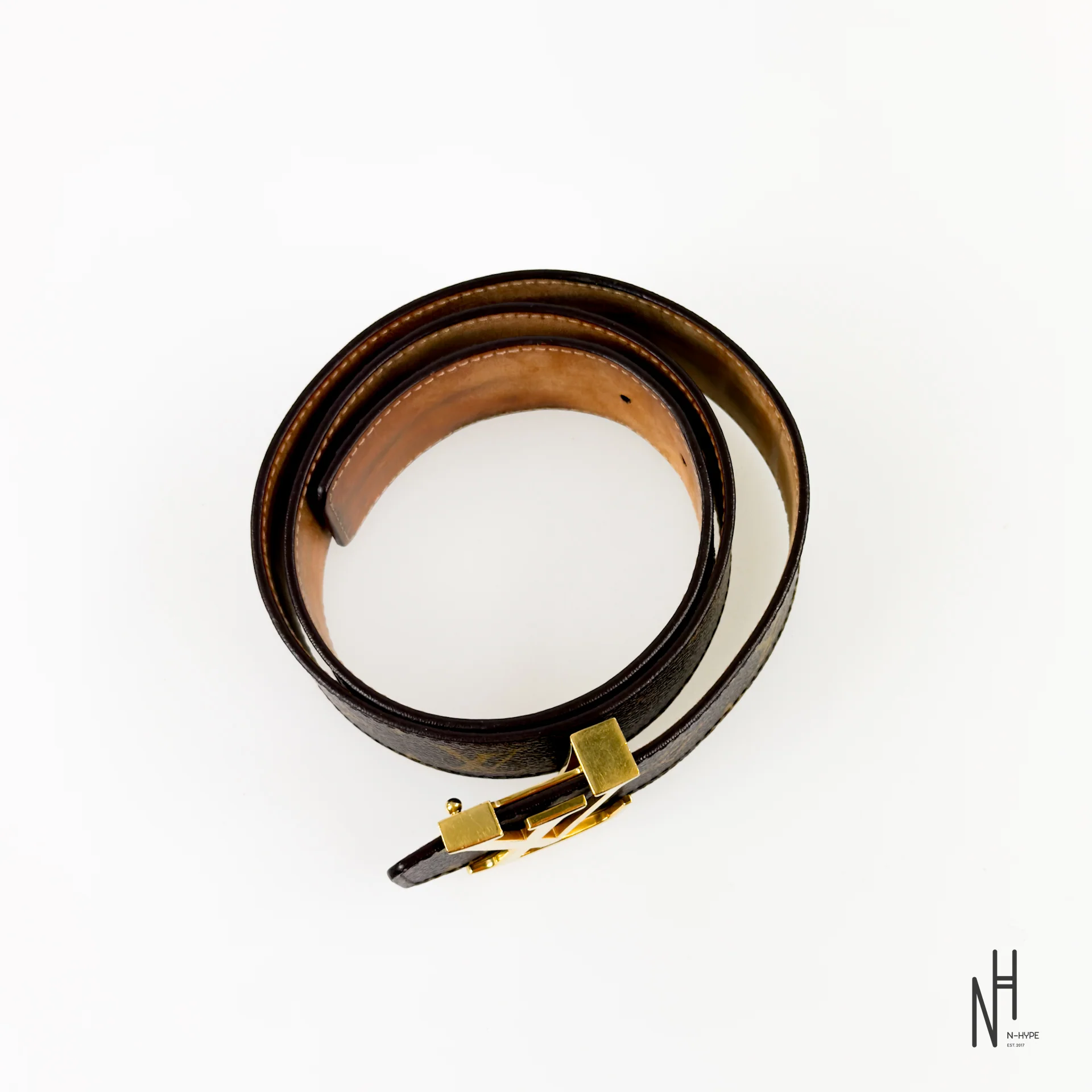 Louis Vuitton LV Initiales Reversible Belt Monogram/Brown - Image 2