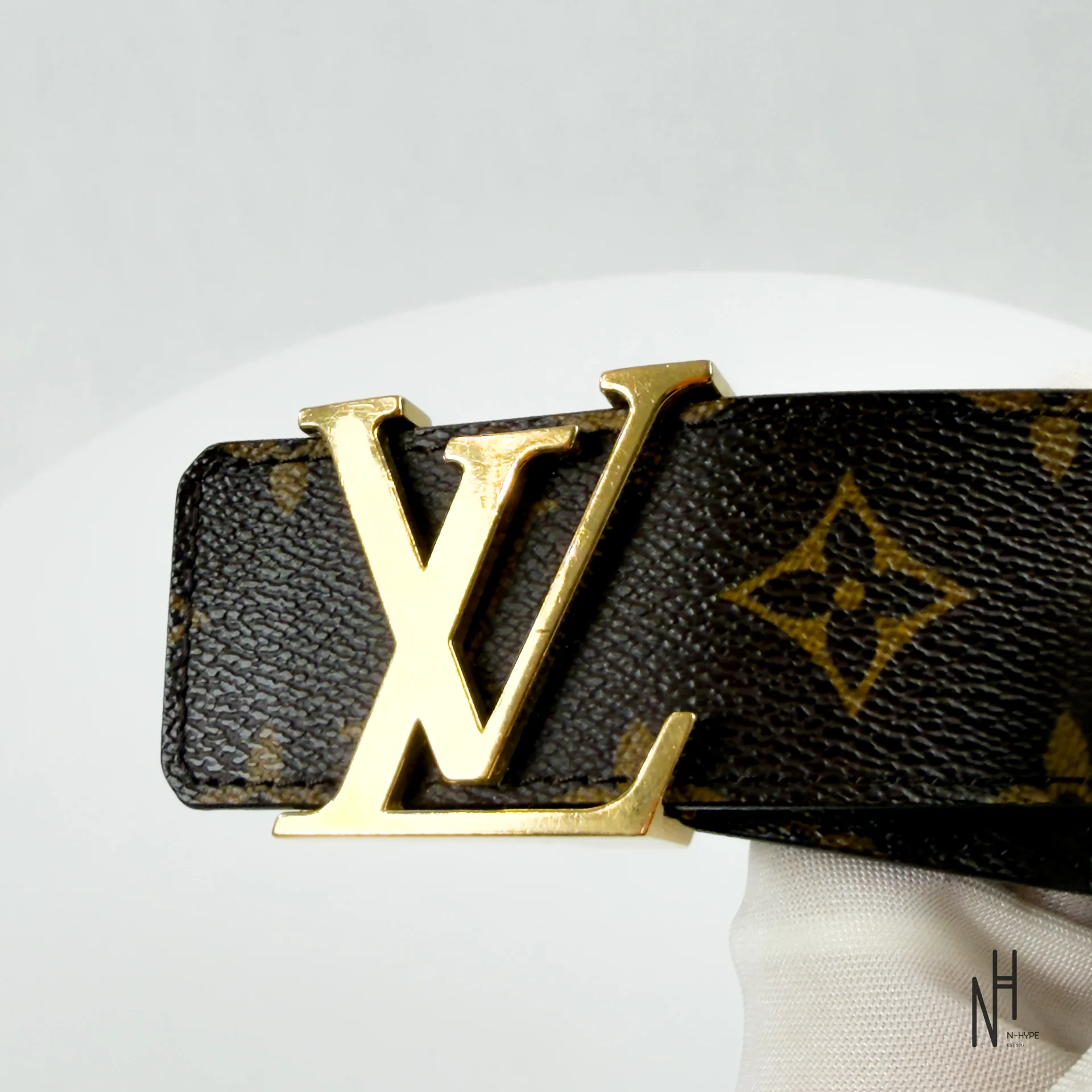 Louis Vuitton LV Initiales Reversible Belt Monogram/Brown - Image 3