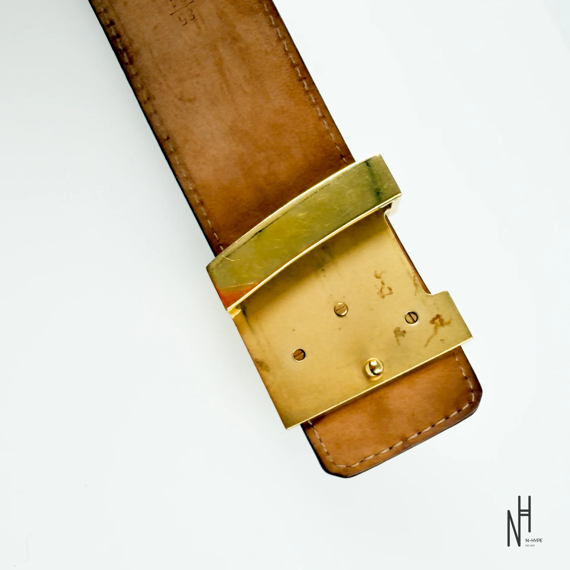 Louis Vuitton LV Initiales Reversible Belt Monogram/Brown - Image 4