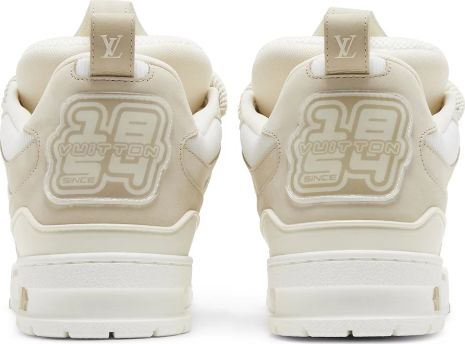 Louis Vuitton LV Skate Sneaker Beige White - Image 3