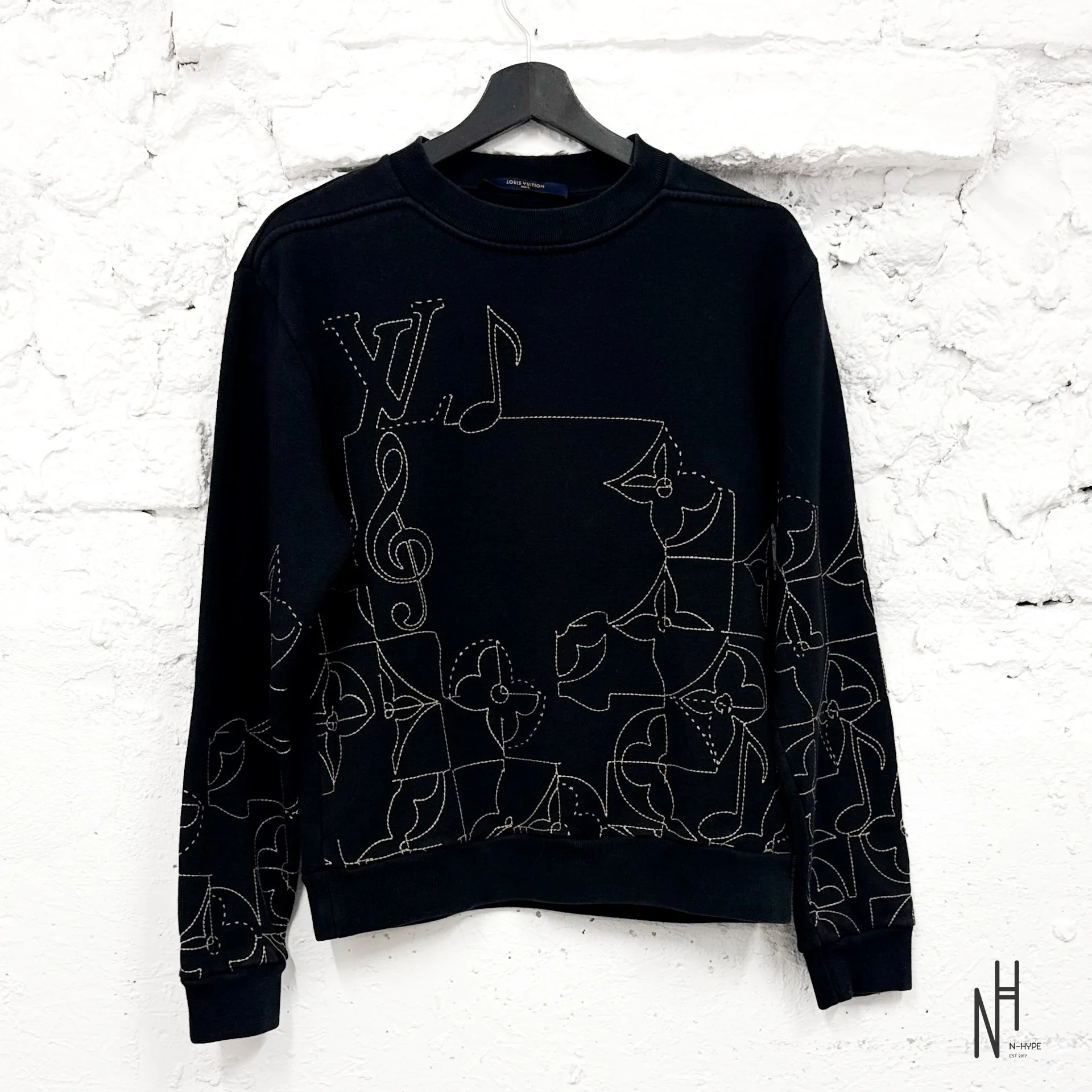 Louis Vuitton Music Line Crewneck Black