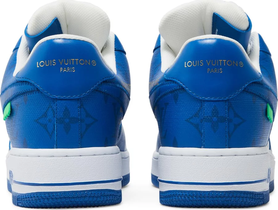 Louis Vuitton Nike Air Force 1 Low By Virgil Abloh White Royal - Image 3