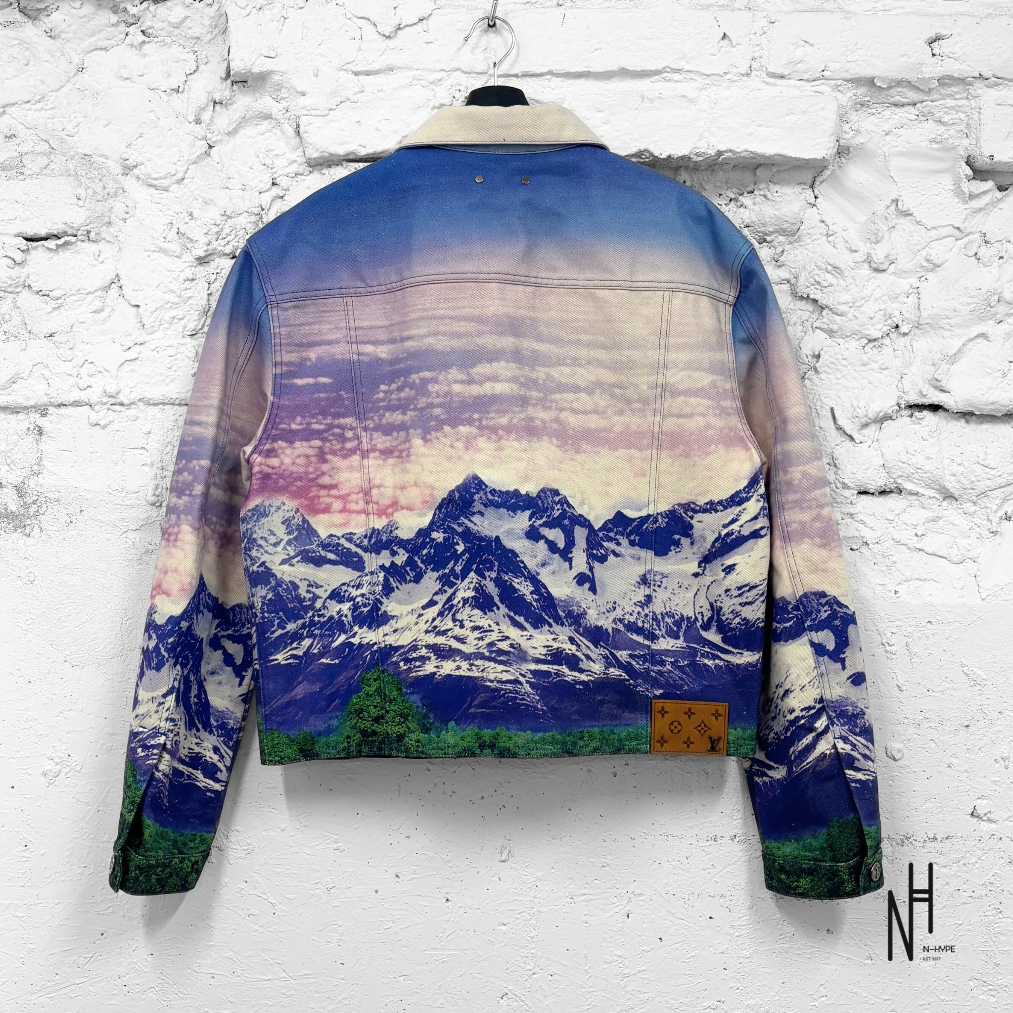Louis Vuitton Virgil Abloh Landscape Denim Trucker Jacket - Image 2