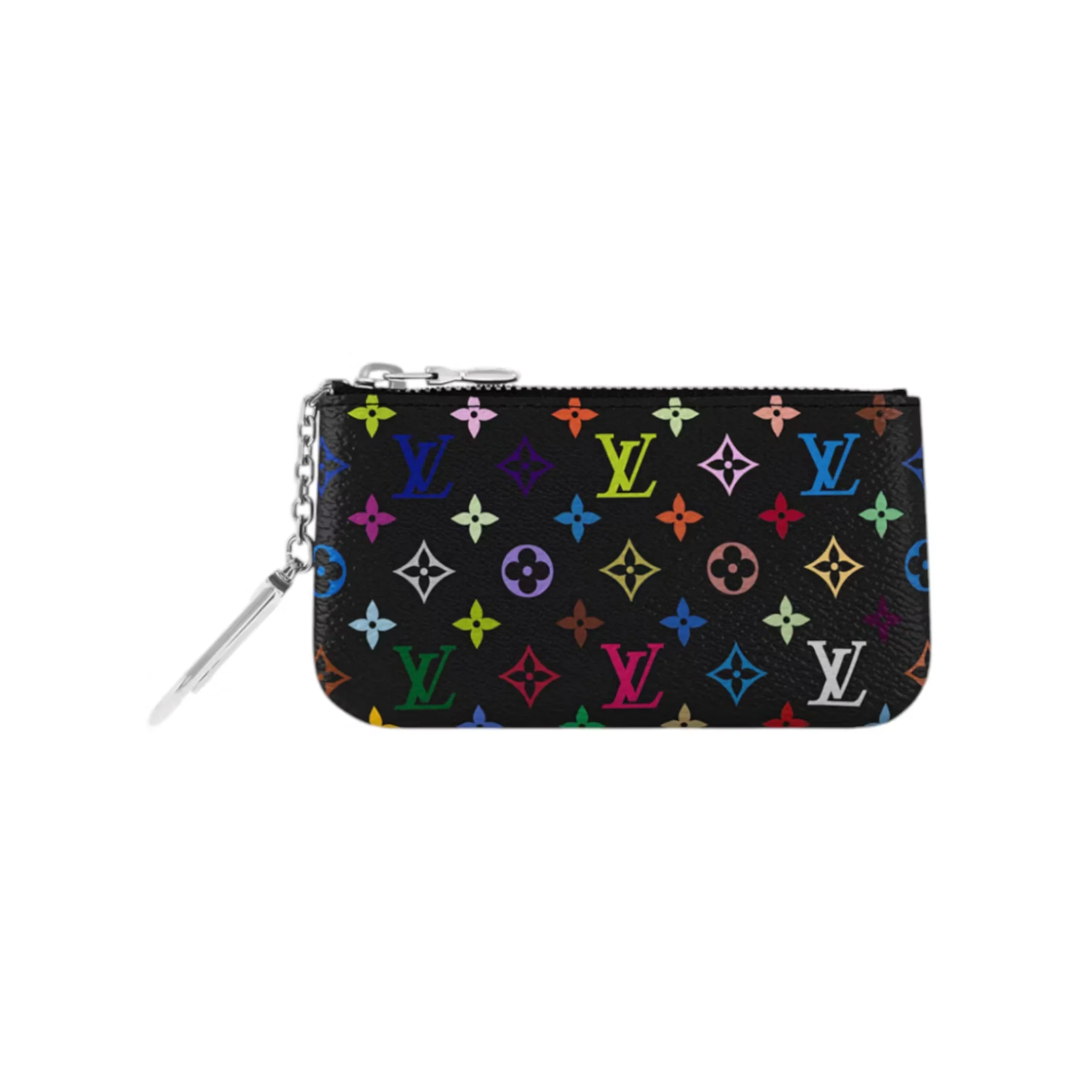 Louis Vuitton x Takashi Murakami Key Pouch Black Multicolored