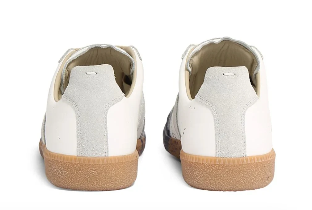 Maison Margiela Replica Painted Leather Low Top Sneakers - Image 4